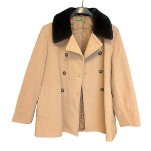 United colours of Benetton vintage wool coat size M great vintage condition